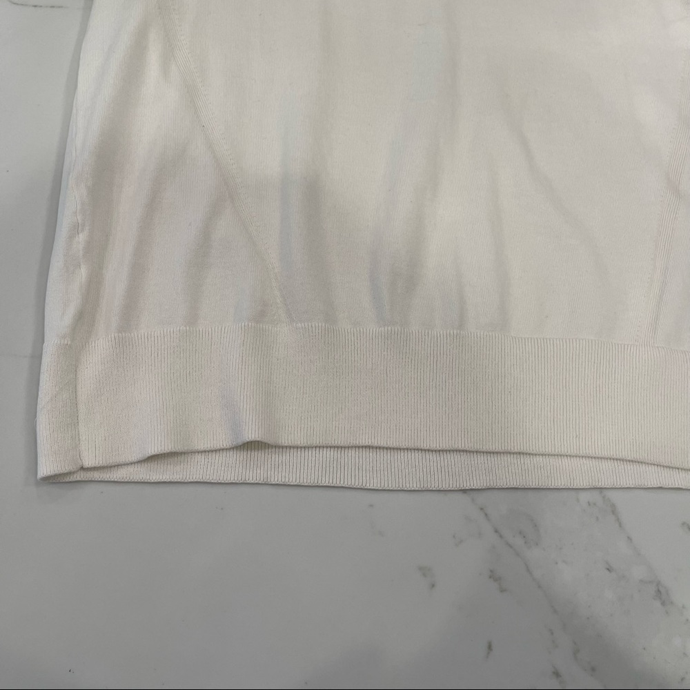 NWT Banana Republic cream cotton sleeveless top - Picture 16 of 16